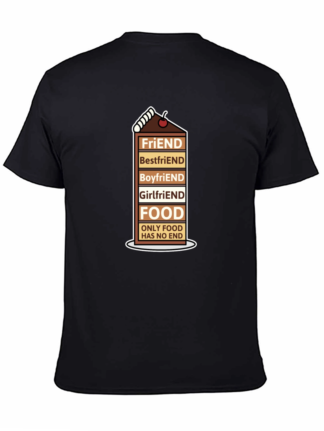 Foodie Humor T-Shirt - Friends Food Forever