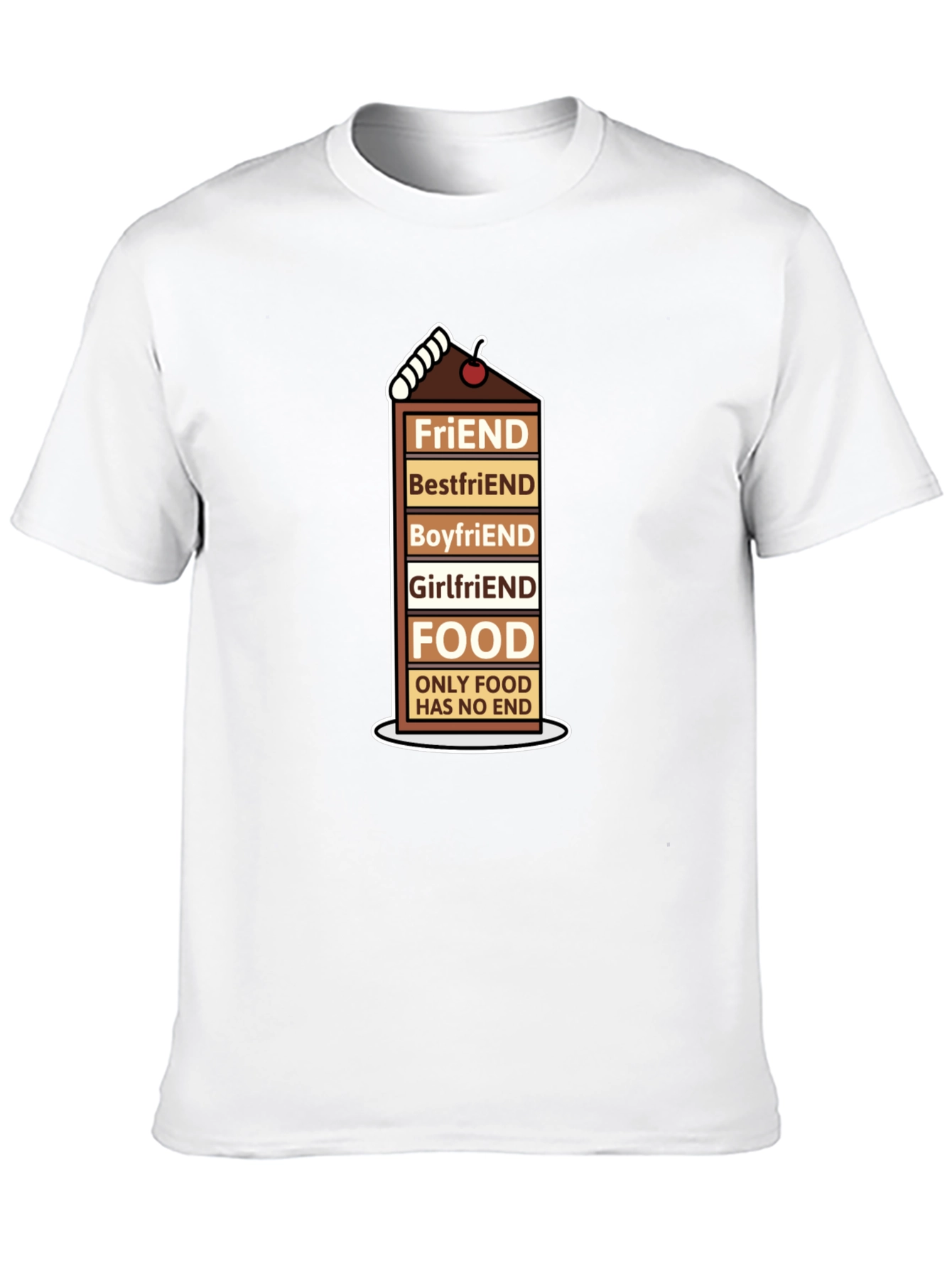 Foodie Humor T-Shirt - Friends Food Forever