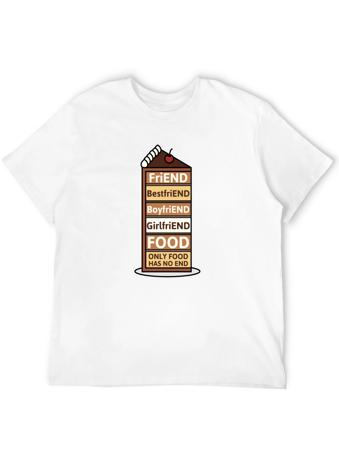 Foodie Humor T-Shirt - Friends Food Forever
