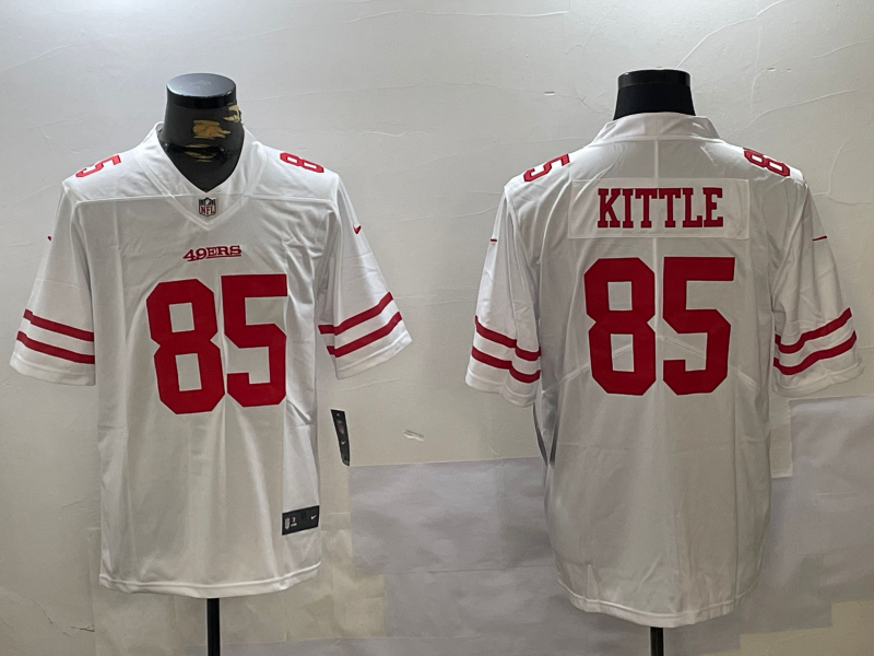 Men's San Francisco 49ers George Kittle #85 White Game Jerseys