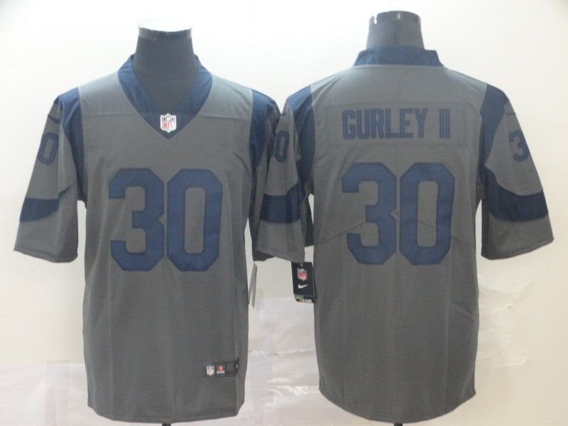 Men's Los Angeles Rams Todd Gurley II #30 Gray Inverted Legend Jerseys