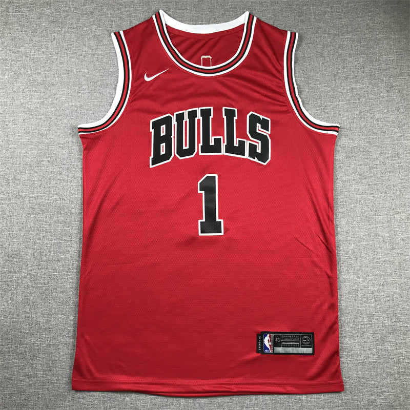 Men's Chicago Bulls Derrick Rose #1 Red Swingman Jerseys