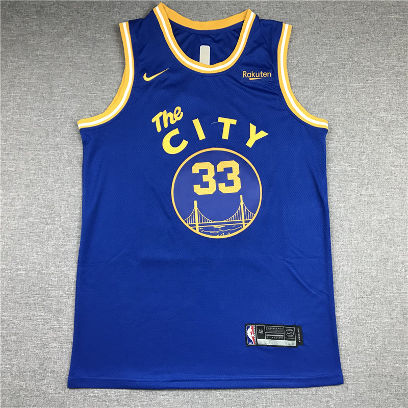 Men's Golden State Warriors James Wiseman #33 Blue Swingman Player Jerseys