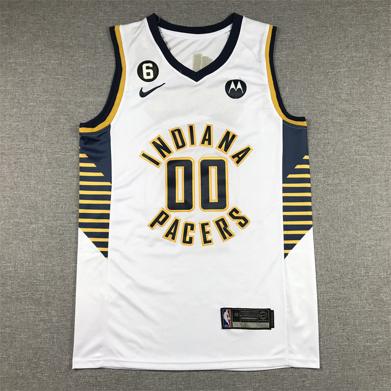 Men's Indiana Pacers Bennedict Mathurin #00 White 2022/23 Swingman Jerseys - Association Edition