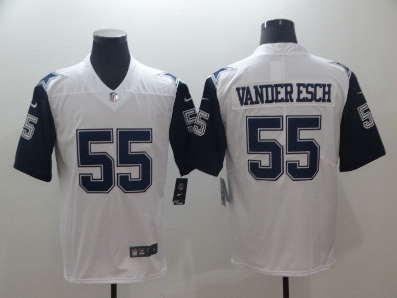 Men's Dallas Cowboys Leighton Vander Esch #55 White Game Jerseys
