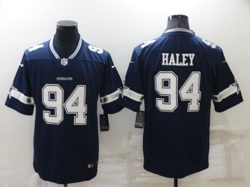 Men's Dallas Cowboys Charles Haley #94 Navy Game Jerseys