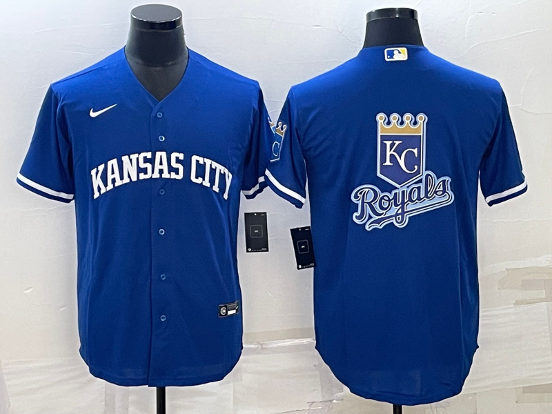 Men's Kansas City Royals Blue Alternate Replica Team Jerseys