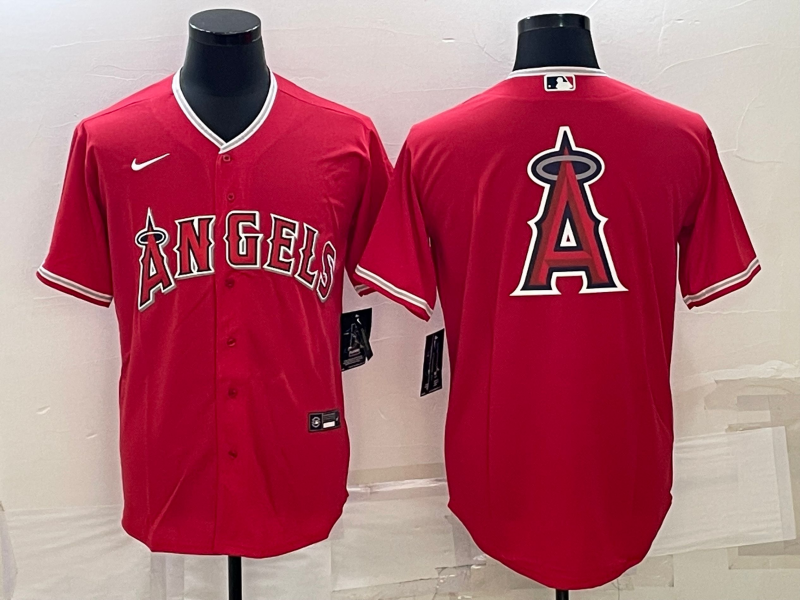 Men's Los Angeles Angels Red Alternate Replica Team Jerseys