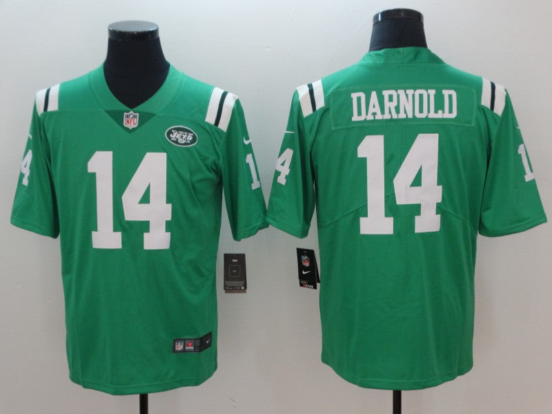 Men's New York Jets Sam Darnold #14 Green Player Game Jerseys