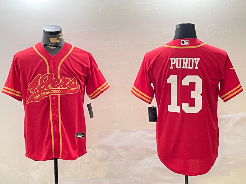 Men's San Francisco 49ers Brock Purdy #13 Scarlet Team Game Jerseys