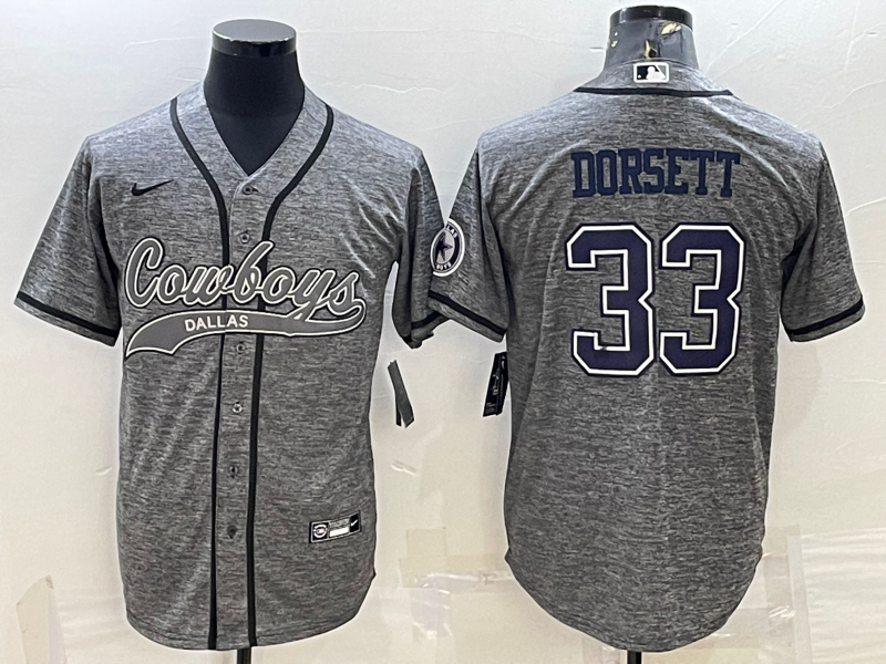 Men's Dallas Cowboys Tony Dorsett #33 Gray Player Jerseys Joint Edition