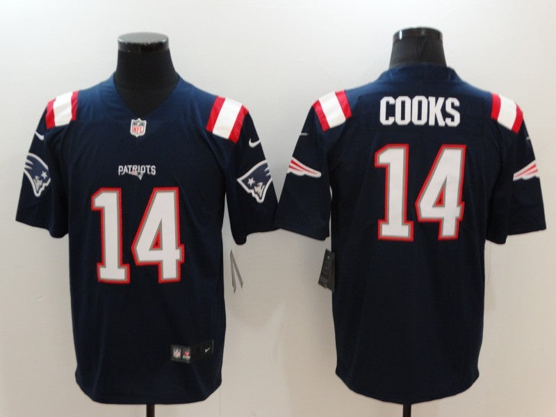 Men's New England Patriots Brandin Cooks #14 Navy Game Jerseys