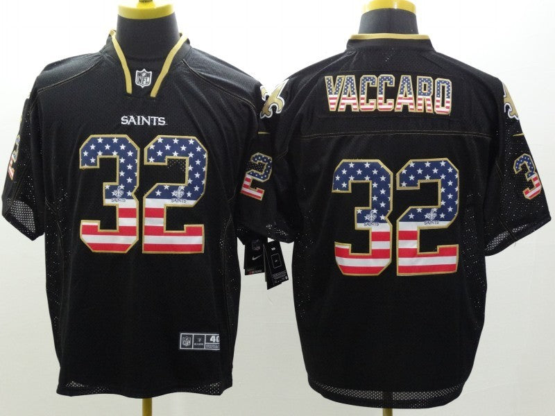 Men's New Orleans Saints Kenny Vaccaro #32 Black Player Game Jerseys
