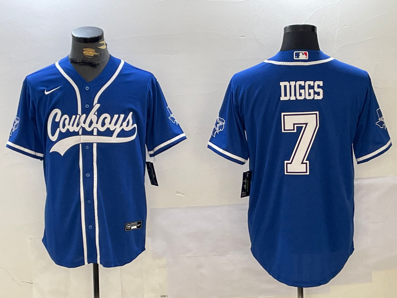 Men's Dallas Cowboys Trevon Diggs #7 Royal Game Jerseys