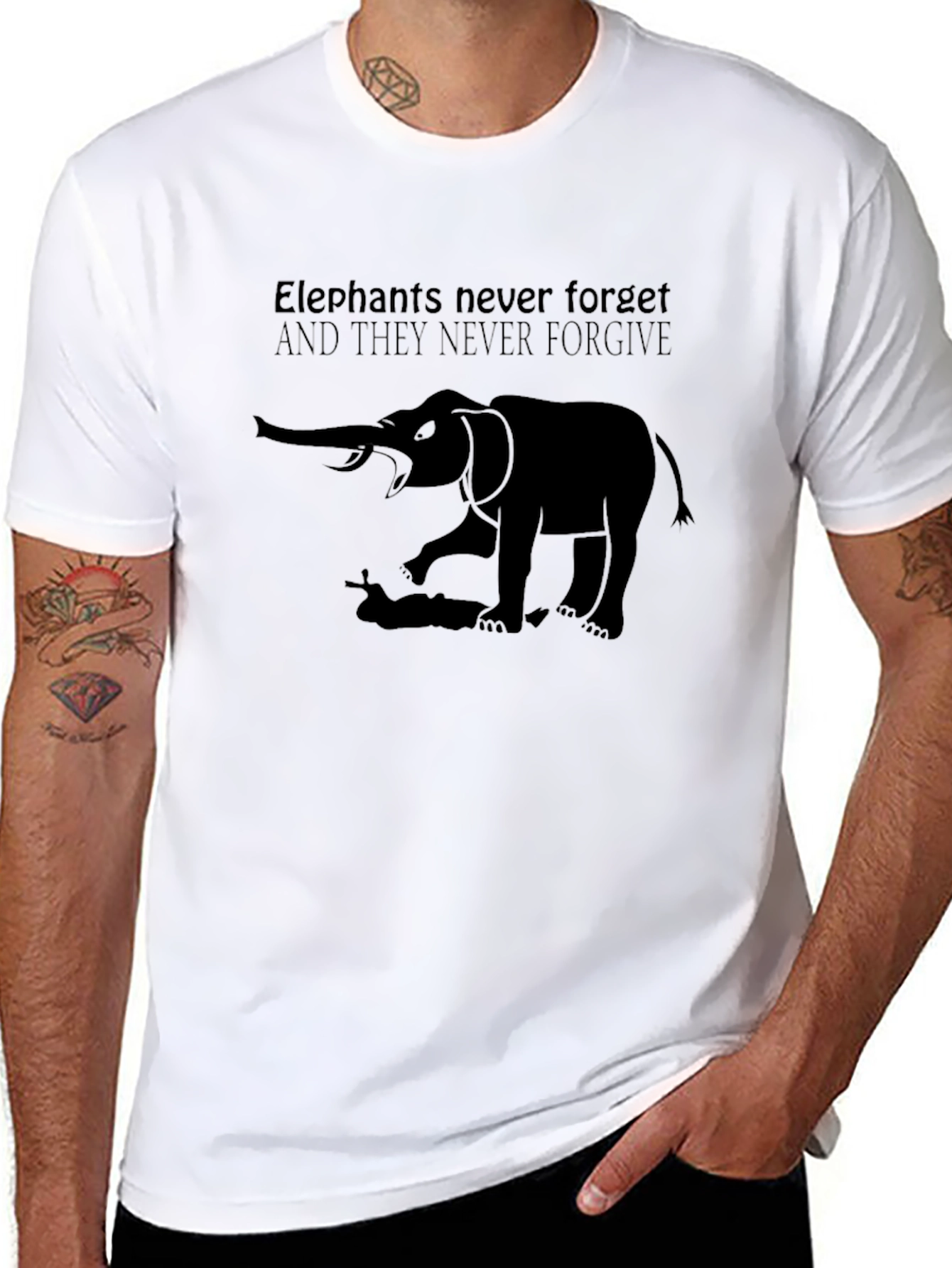 Elephant Never Forget Graphic Tee