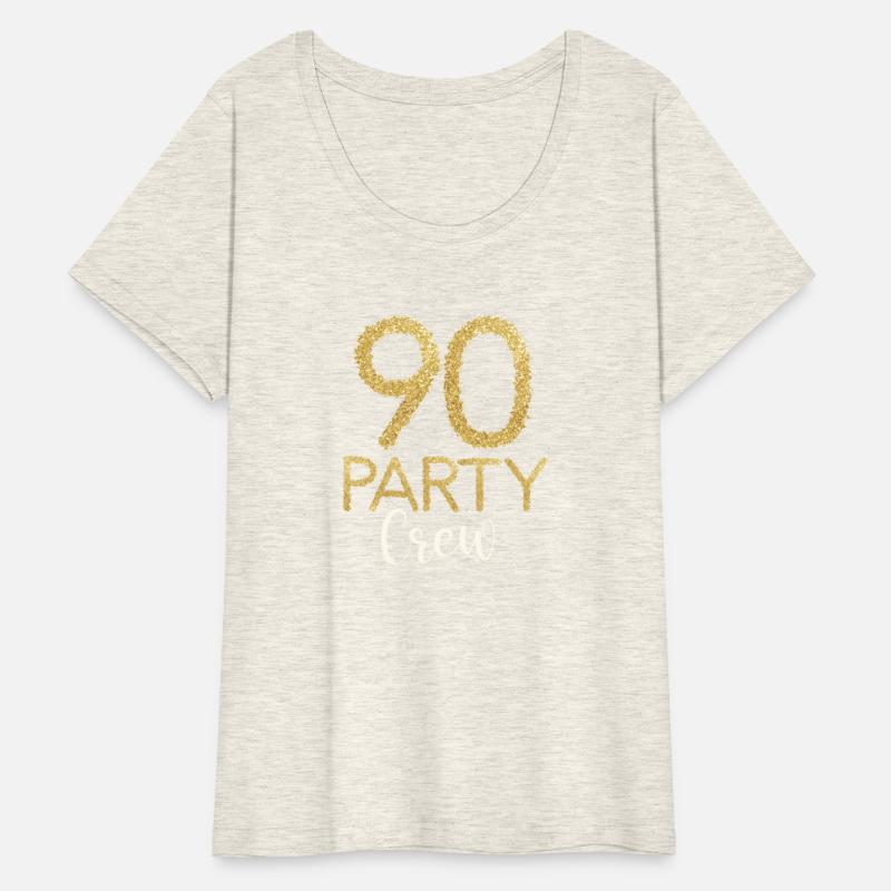 90 Party Crew Birthday Family Matching Party Squad