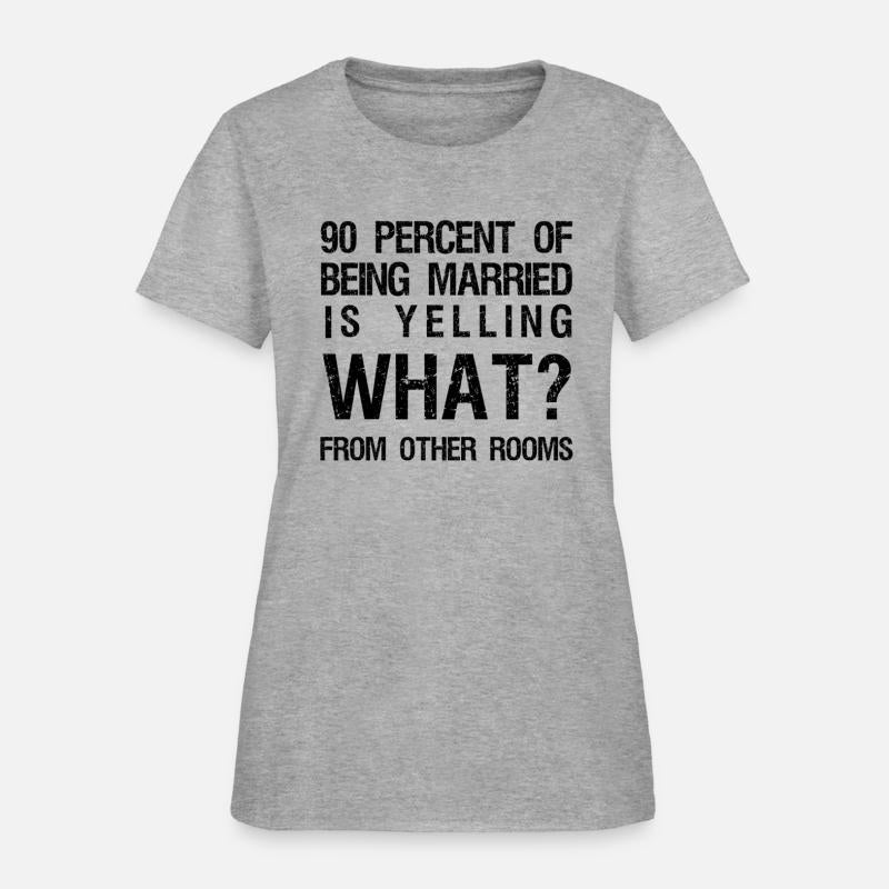 90 Percent Of Being Married Is Yelling What From