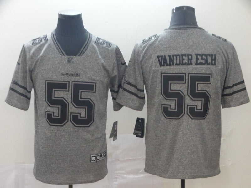 Men's Dallas Cowboys Leighton Vander Esch #55 Gray Alternate Game Jerseys
