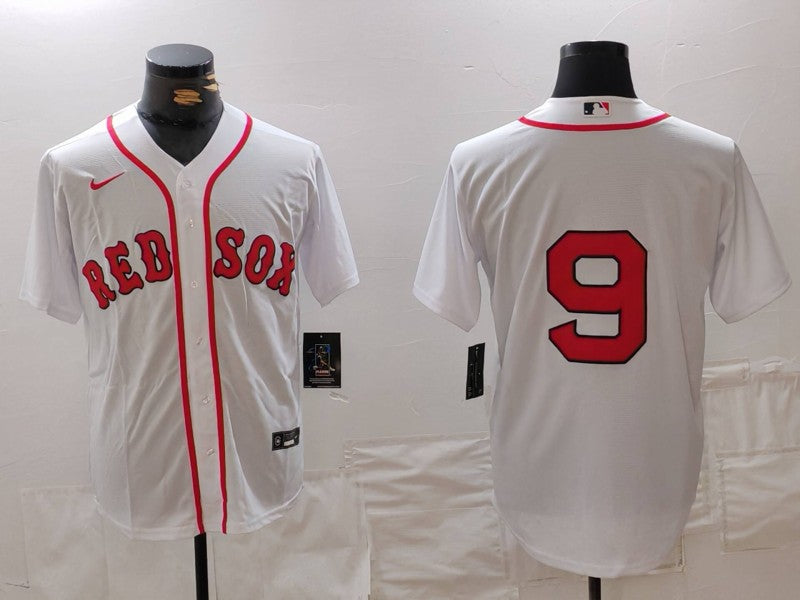 Men's Boston Red Sox Ted Williams #9 White Replica Player Jerseys