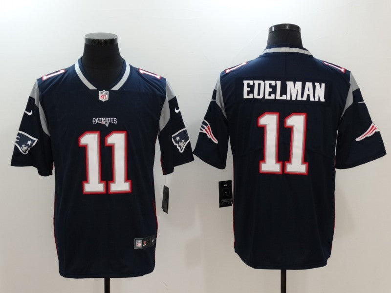 Men's New England Patriots Julian Edelman #11 Navy Blue Game Jerseys