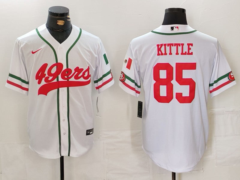 Men's San Francisco 49ers George Kittle #85 White Player Jerseys