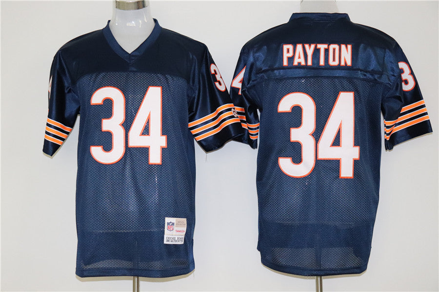 Men's Chicago Bears Walter Payton Mitchell & Ness Navy Legacy Replica Jerseys