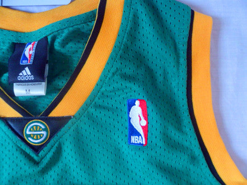 SuperSonics No. 35 Durant Green Retro Fan Edition New Fabric Jersey