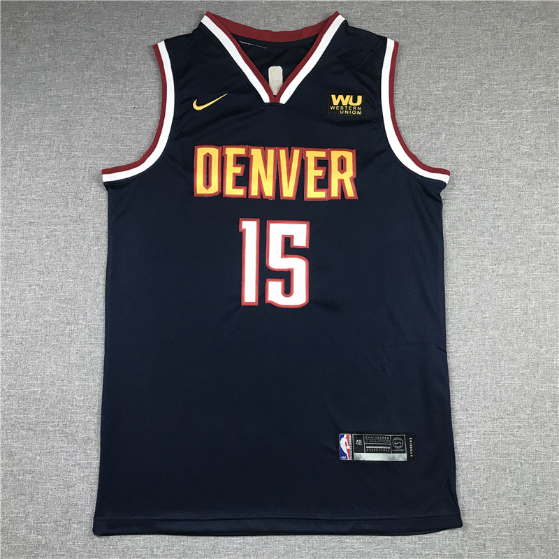 Men's Denver Nuggets Nikola Jokic #15 NBA Navy 2020/21 Swingman Jerseys