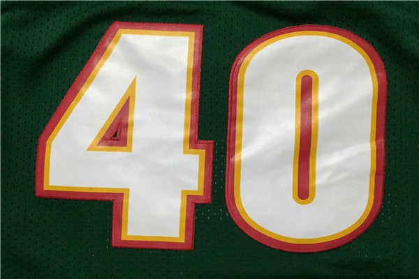 SuperSonics 40# Sean Kemp Green 95-96 Classic Retro Premium Mesh Fan Edition Jersey