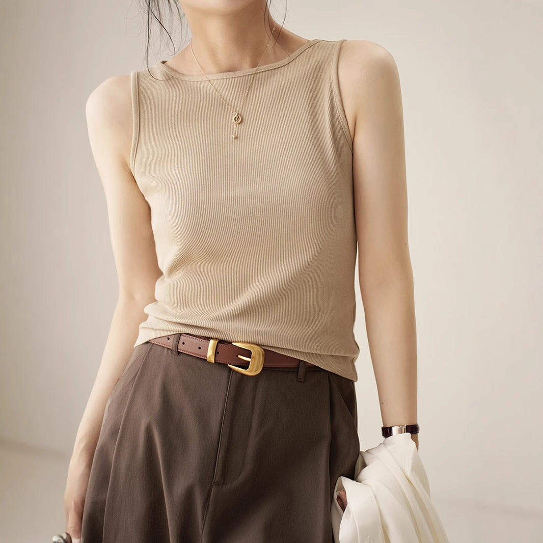 Versatile Top Sleeveless Base Tank Top For Women