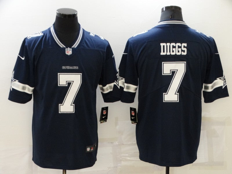 Men's Dallas Cowboys Trevon Diggs #7 Navy Game Player Jerseys