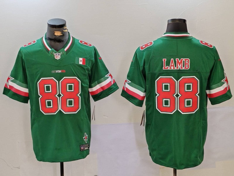 Men's Dallas Cowboys CeeDee Lamb #88 Green Vapor F.U.S.E. Limited Jerseys