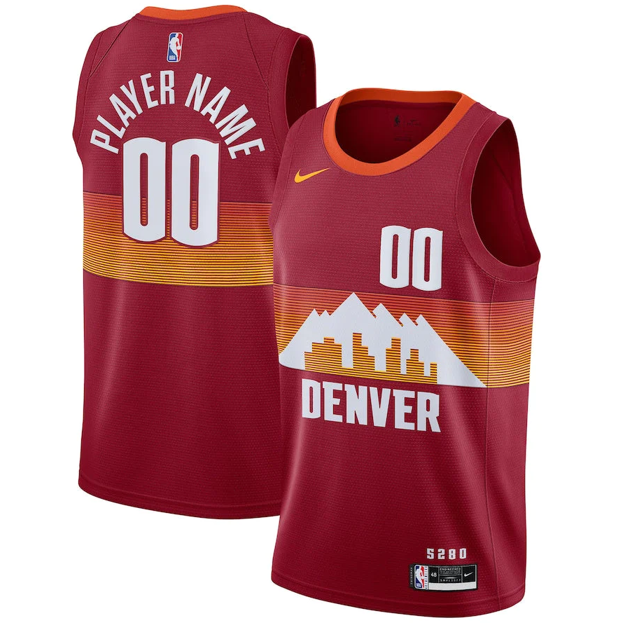 Men's Denver Nuggets Swingman Player Custom Jerseys -City Edition