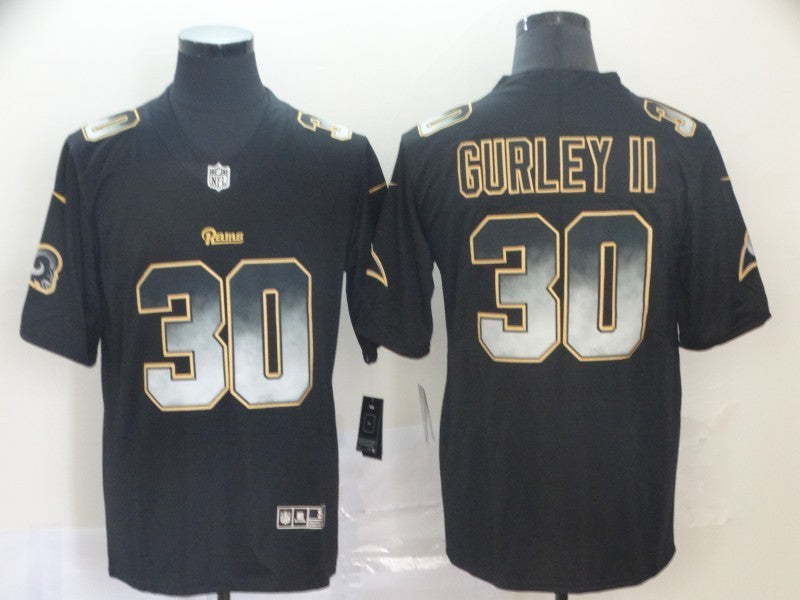 Men's Los Angeles Rams Todd Gurley II #30 Black Player Game Jerseys