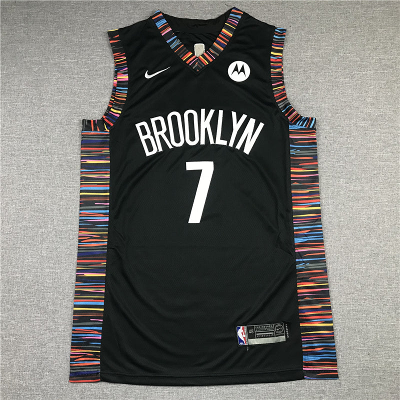 Men's Brooklyn Nets Kevin Durant #7 Black Swingman Jerseys - City Edition