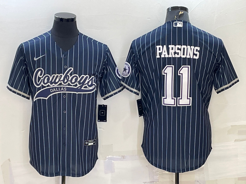 Men's Dallas Cowboys Micah Parsons #11 Navy Player Jerseys Joint Edition