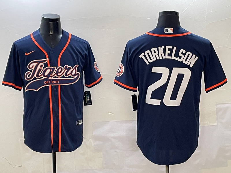 Men's Detroit Tigers Spencer Torkelson #20 Navy Player Jerseys
