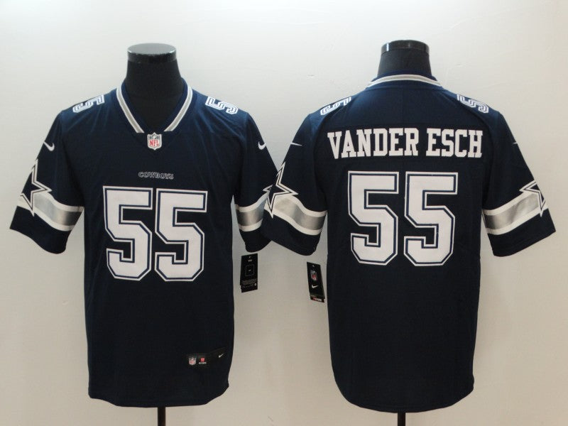 Men's Dallas Cowboys Leighton Vander Esch #55 Navy Game Player Jerseys