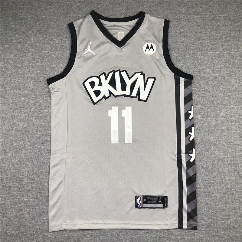 Men's Brooklyn Nets Kyrie Irving Gray 2019 Fast Break Player Movement Jerseys