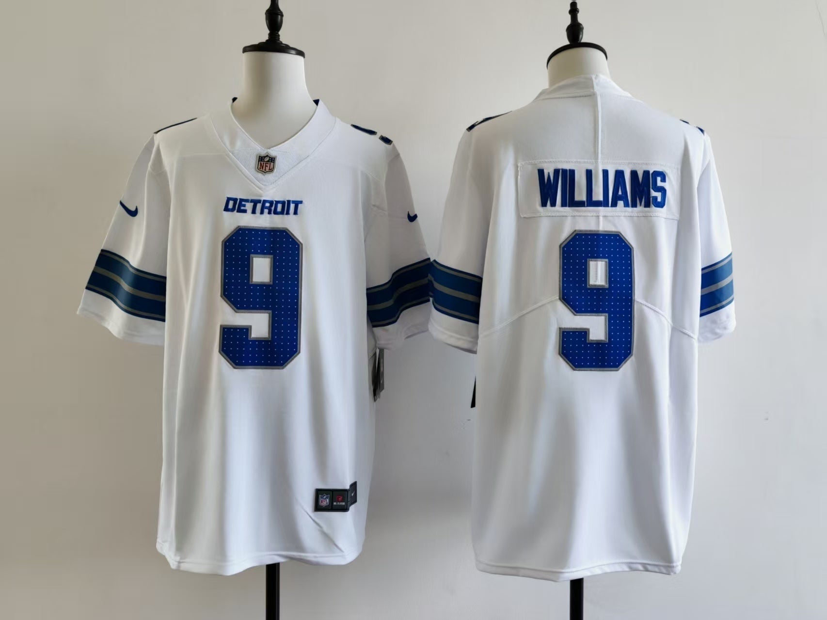 Men's Detroit Lions Jameson Williams Jersey -  White#9