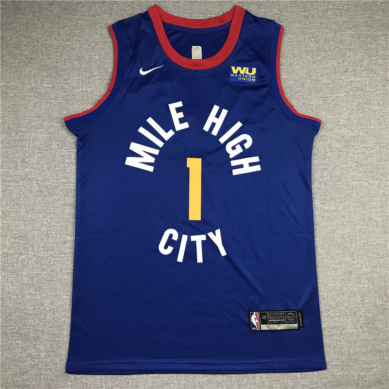 Men's Denver Nuggets Michael Porter Jr. Blue 2023 Fast Break Replica Jerseys