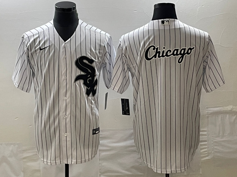 Men's Chicago White Sox White Home Replica Game Jerseys