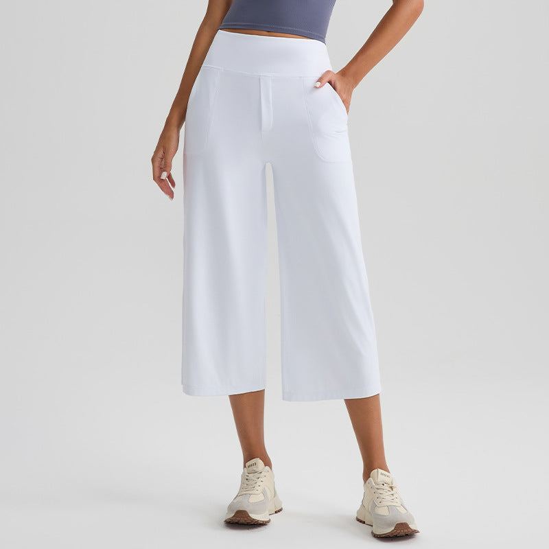 Trendy Pants New Comfortable Loose-fit Yoga Capri Pan