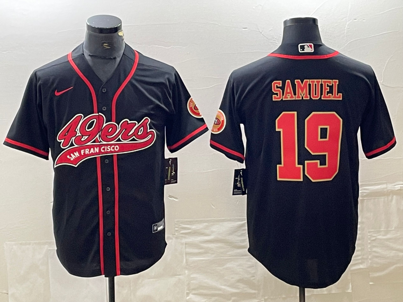 Men's San Francisco 49ers Deebo Samuel #19 Black Fashion Jerseys Joint Edition