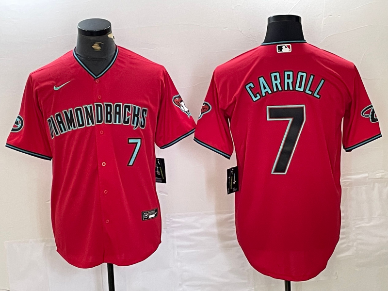 Men's Arizona Diamondbacks Corbin Carroll #7 Red Replica Player Jerseys