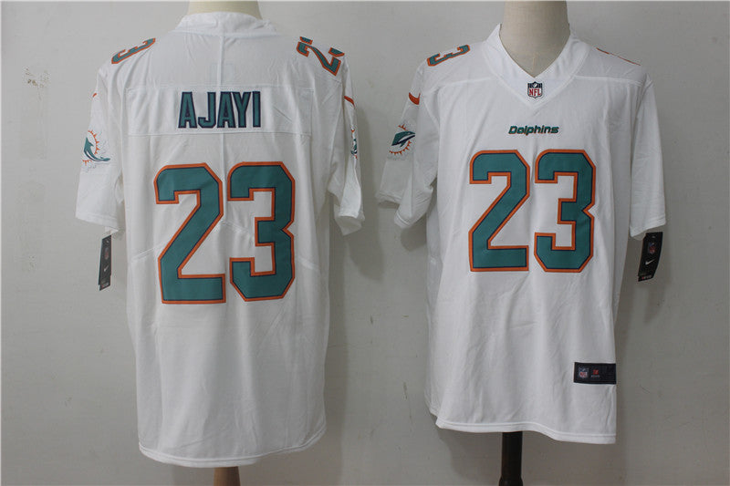 Men's Miami Dolphins Jay Ajayi #23 White Game Jerseys