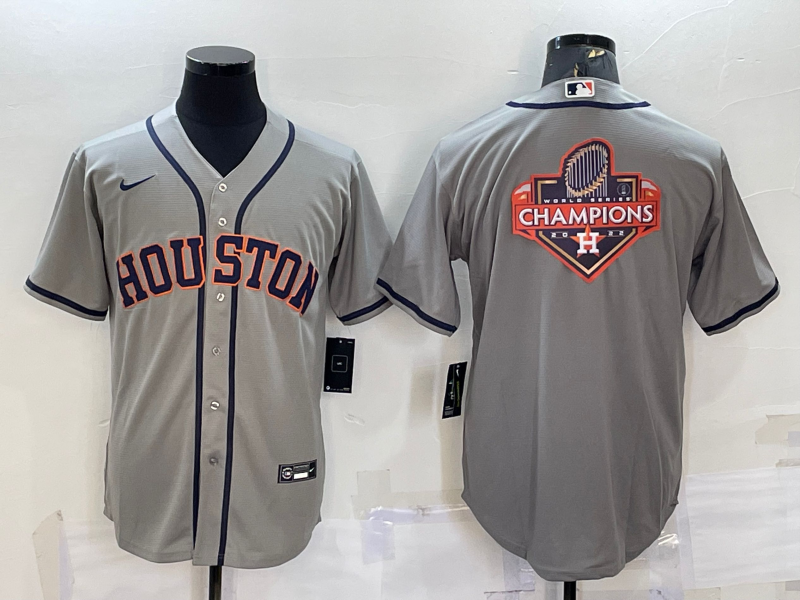 Men's Houston Astros Gray Road Replica Player Name Jerseys