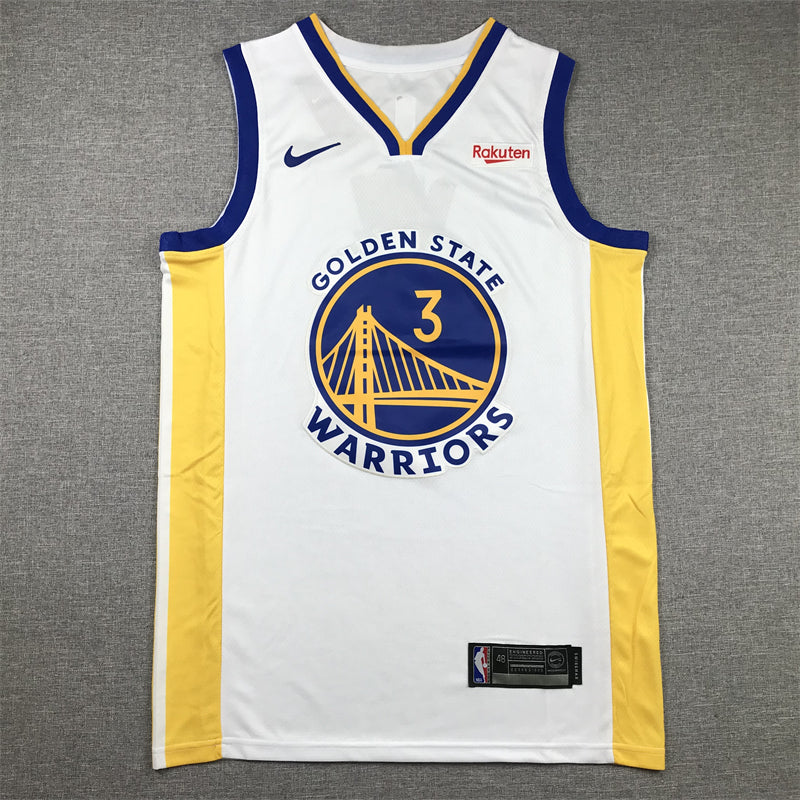 Men's Golden State Warriors Chris Paul #3 White Fast Break Player Jerseys - Association Edition