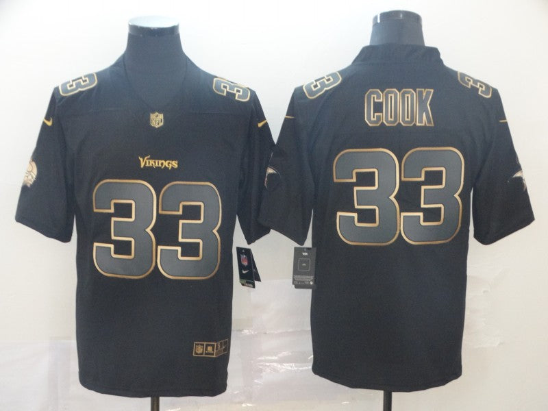 Men's Minnesota Vikings Dalvin Cook #33 Black Game Player Jerseys