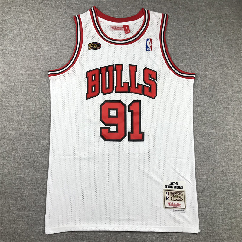 Men's Chicago Bulls Dennis Rodman 1997-98 Hardwood Classics Swingman Jerseys
